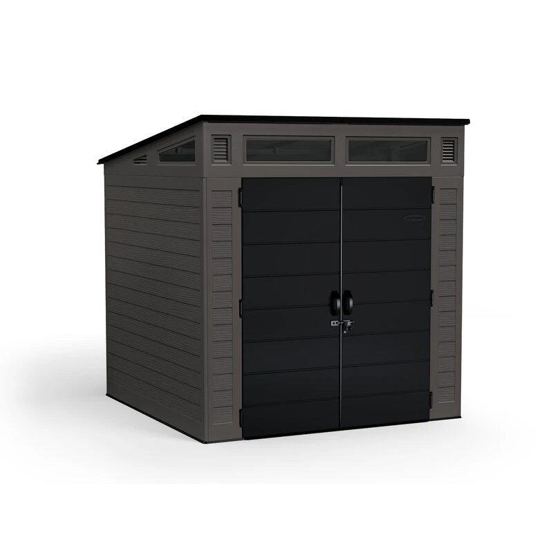Modern 7ft 2.5in x 7ft 3.5in x 7ft 5.5in Resin Storage Shed - Image 2