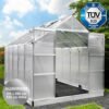BRAST Aluminium Greenhouse with Base 310 x 250 x 235 cm, TV Tested, 6 mm Hollow Chamber Panels, Rustproof/Weatherproof/Temperature-Resistant