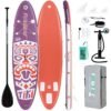 FunWater Inflatable Stand Up Paddle Board with Premium SUP Paddleboard Accessories, Wide Stable Anti-Slip EVA Deck, Paddle Boards for Adults & Youth of All Skill Levels