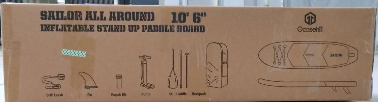 Goosehill Inflatable Stand Up Paddle Board, Premium SUP Package, 10' Long 32" Wide 6" Thick, Patterns Open for Customization - Image 7