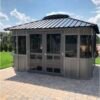 Colorado 13.5 Ft. W x 11.5 Ft. D Aluminum Patio Gazebo