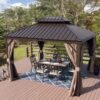 Dahlin 12 Ft. W x 10 Ft. D Aluminum Patio Gazebo