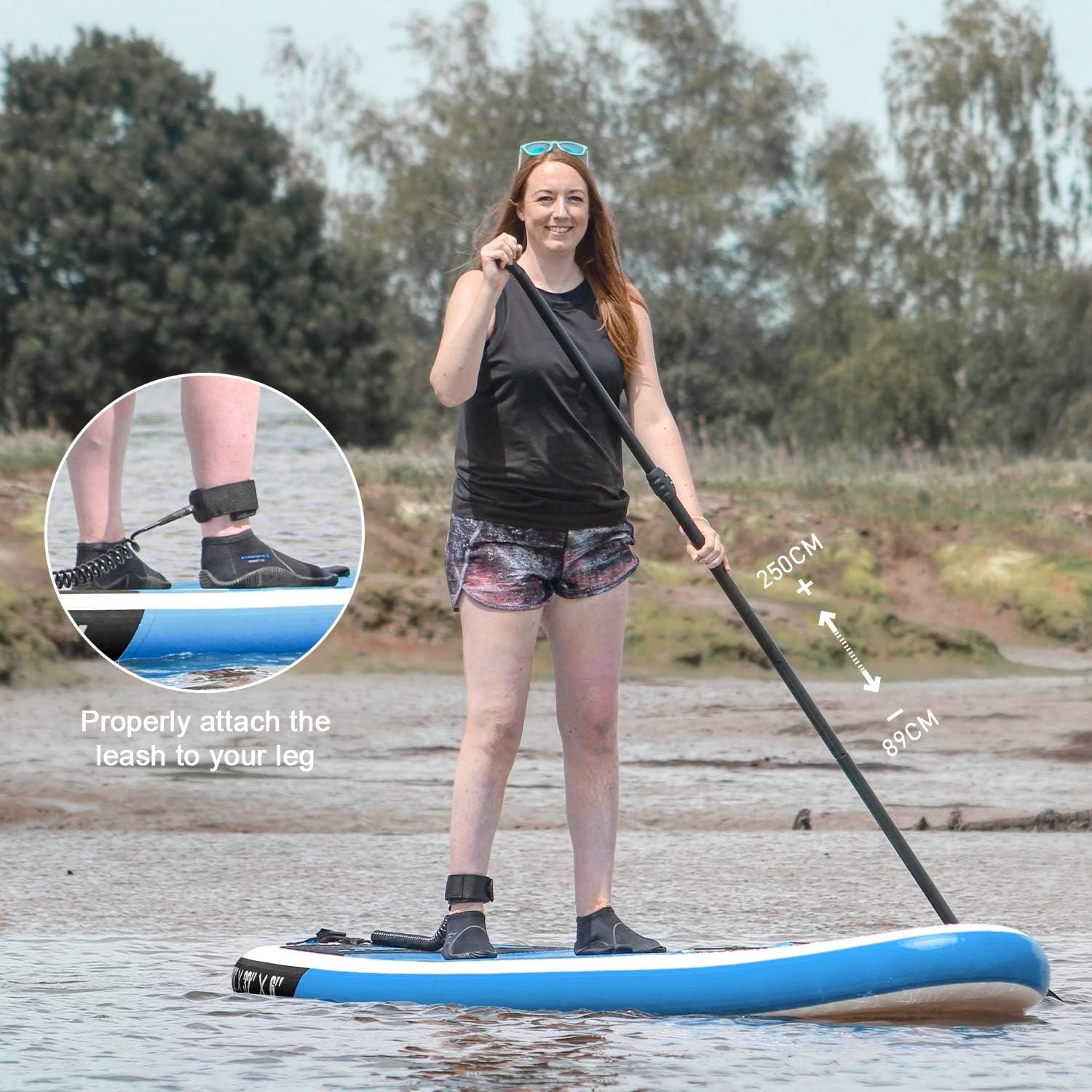 Goosehill Inflatable Stand Up Paddle Board, Premium SUP Package, 10' Long 32" Wide 6" Thick, Patterns Open for Customization - Image 5