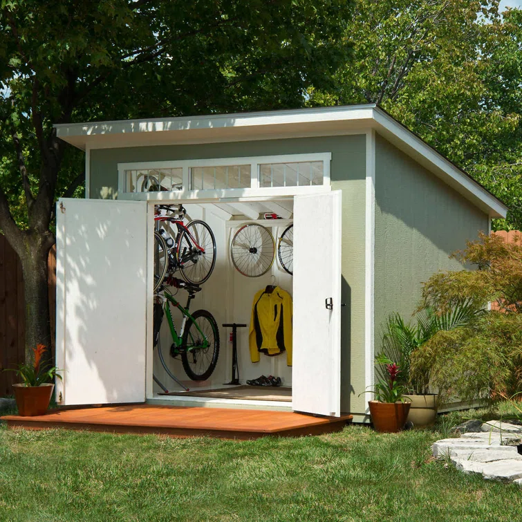 Olympia Do-it Yourself 7.5 ft. W x 10 ft. D Manufactured Wood Storage Shed - Image 6