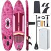 ZLX 11'6" Extra Wide Inflatable Stand Up Paddle Board SUP, Stable Non-Slip Deck Pad, Unique Fin System and Premium iSUP Accessories - Portable Backpack & Upgraded Pump for Adults, All Skill Levels