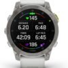 Garmin epix Gen 2, Premium active smartwatch, Health and wellness features, touchscreen AMOLED display, adventure watch with advanced features, white titanium