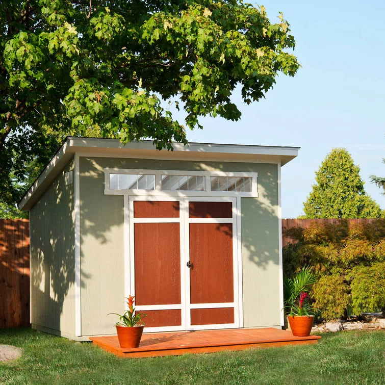Olympia Do-it Yourself 7.5 ft. W x 10 ft. D Manufactured Wood Storage Shed - Image 3
