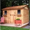 Cabana 12 ft. W x 8 ft. D Wood Storage Shed