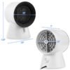 1500 W 2 in 1 Mini Portable Space Ceramic Heater Cooling Fan with Overheat Protection-White