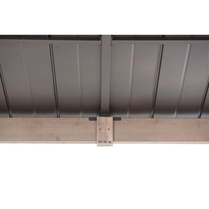 Sunjoy 14 Ft. W x 12 Ft. D Cedar Solid Wood Patio Gazebo - Image 7