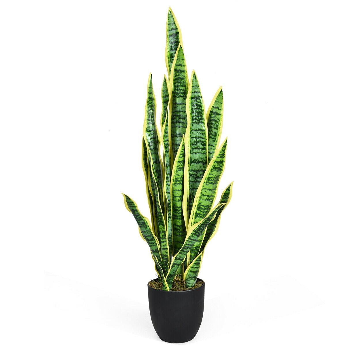35.5 Inch Indoor-Outdoor Decoration Fake Artificial Snake Plant