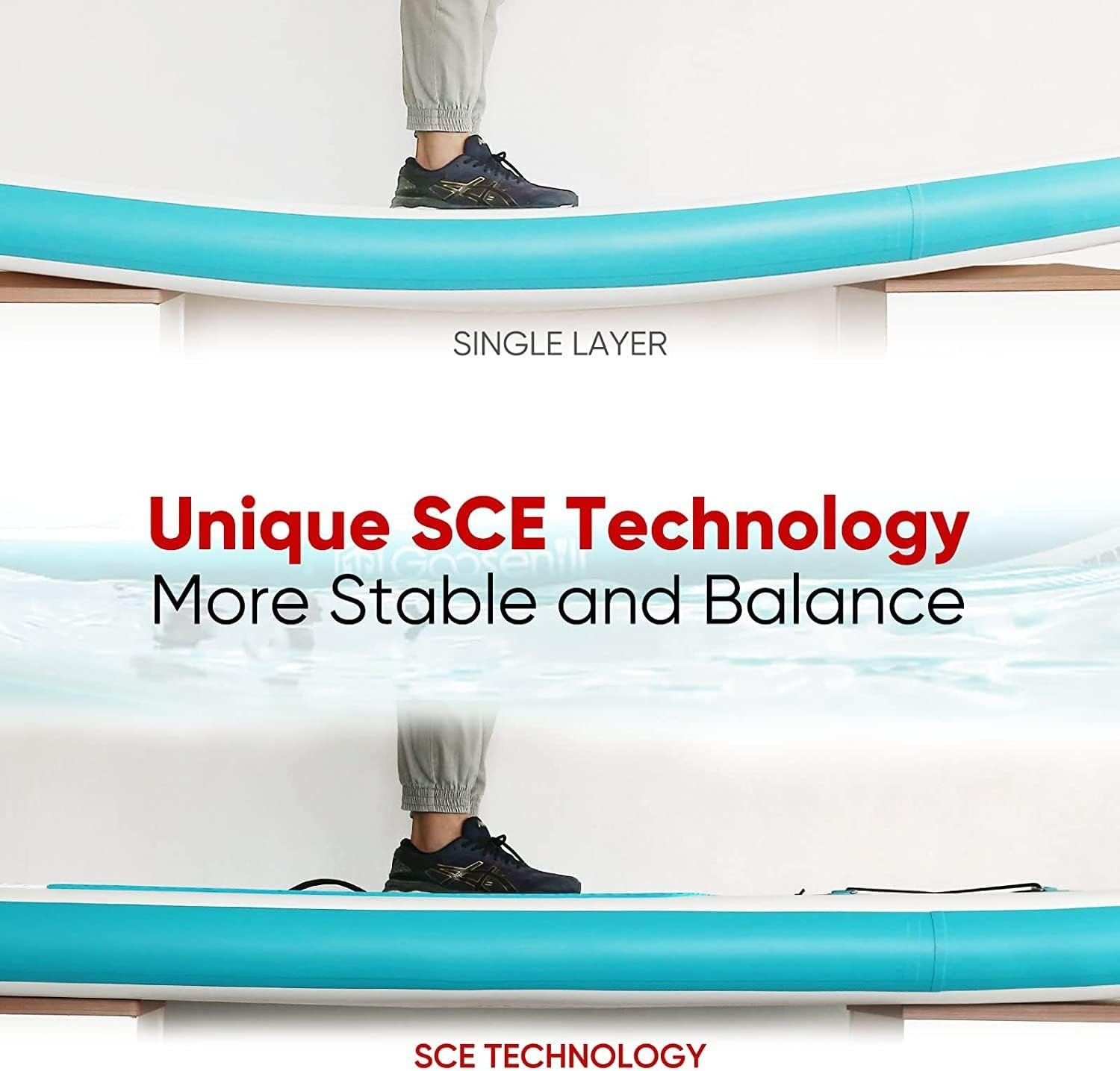 Goosehill Inflatable Stand Up Paddle Board, Premium SUP Package, 10' Long 32" Wide 6" Thick, Patterns Open for Customization - Image 4