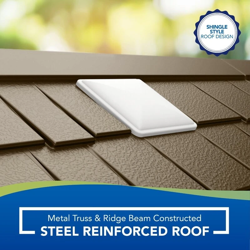 Cascade 7 ft. W x 4 ft. D Plastic Storage Shed - Image 2