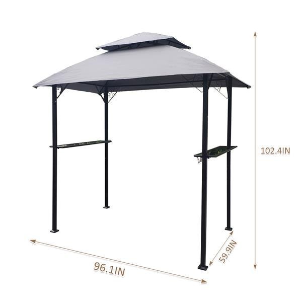 Outdoor Grill Gazebo 8 x 5 Ft Shelter Tent - Image 2