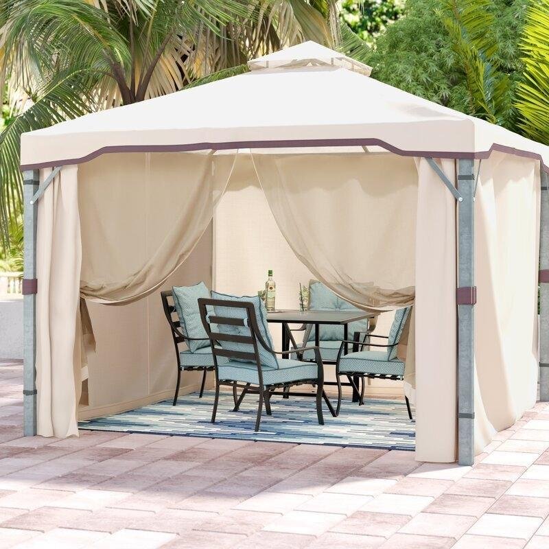 Franz 9.83 Ft. W X 9.83 Ft. D Metal Patio Gazebo - Image 19