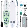 FunWater Inflatable Stand Up Paddle Board with Premium SUP Paddleboard Accessories, Wide Stable Anti-Slip EVA Deck, Paddle Boards for Adults & Youth of All Skill Levels