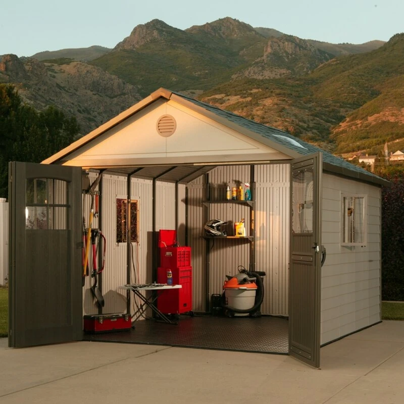 11' wide x 11' deep plastic storage shed - Image 3