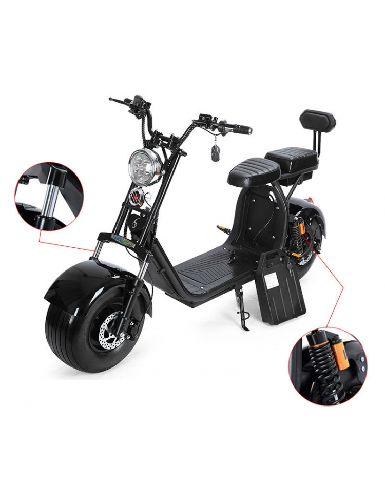 Fanco CITY COCO RANGE 2 AUTONOMIE 110 KM 1500 WATTS 40AH HOMOLOGUE ROUTE - Image 6