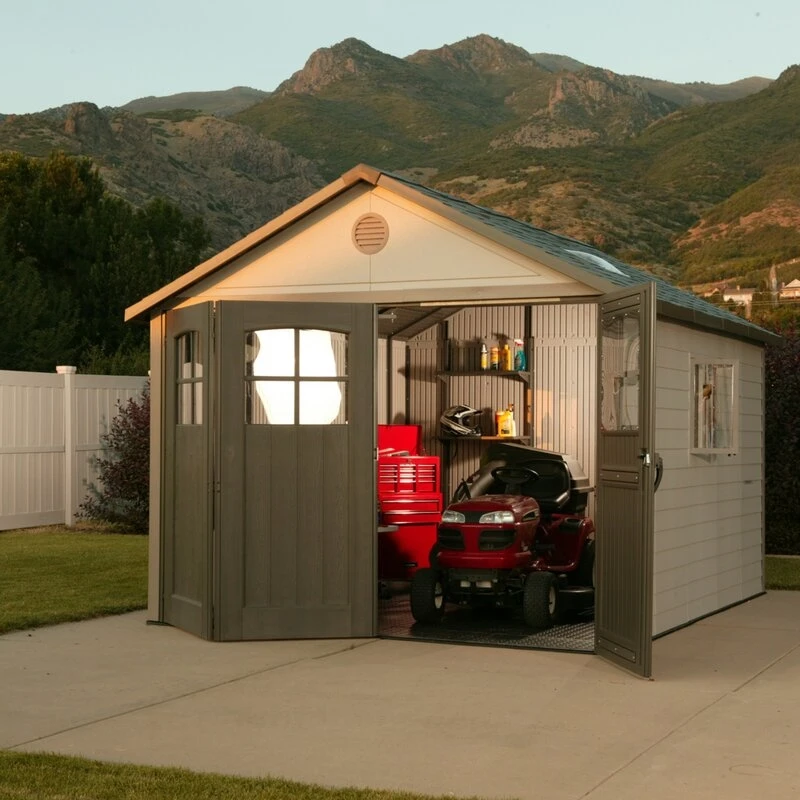 11' wide x 11' deep plastic storage shed - Image 2