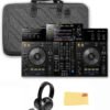 Pioneer XDJ-RR 2-Channel All-in-One DJ System - Black Bundle with Case, Headphones, and Austin Bazaar Polishing Cloth