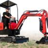 MMS 1 Ton Mini Excavator with 13.5HP Engine, Compact Backhoe Digger, Easy - to - Use Crawler Excavator for Home Use, Gardening, Landscaping & Small DIY Construction Project