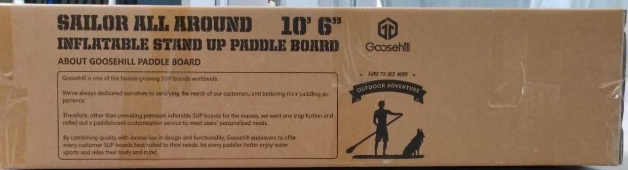 Goosehill Inflatable Stand Up Paddle Board, Premium SUP Package, 10' Long 32" Wide 6" Thick, Patterns Open for Customization - Image 8