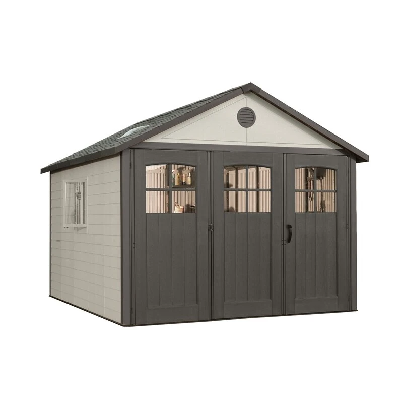 11' wide x 11' deep plastic storage shed - Image 7