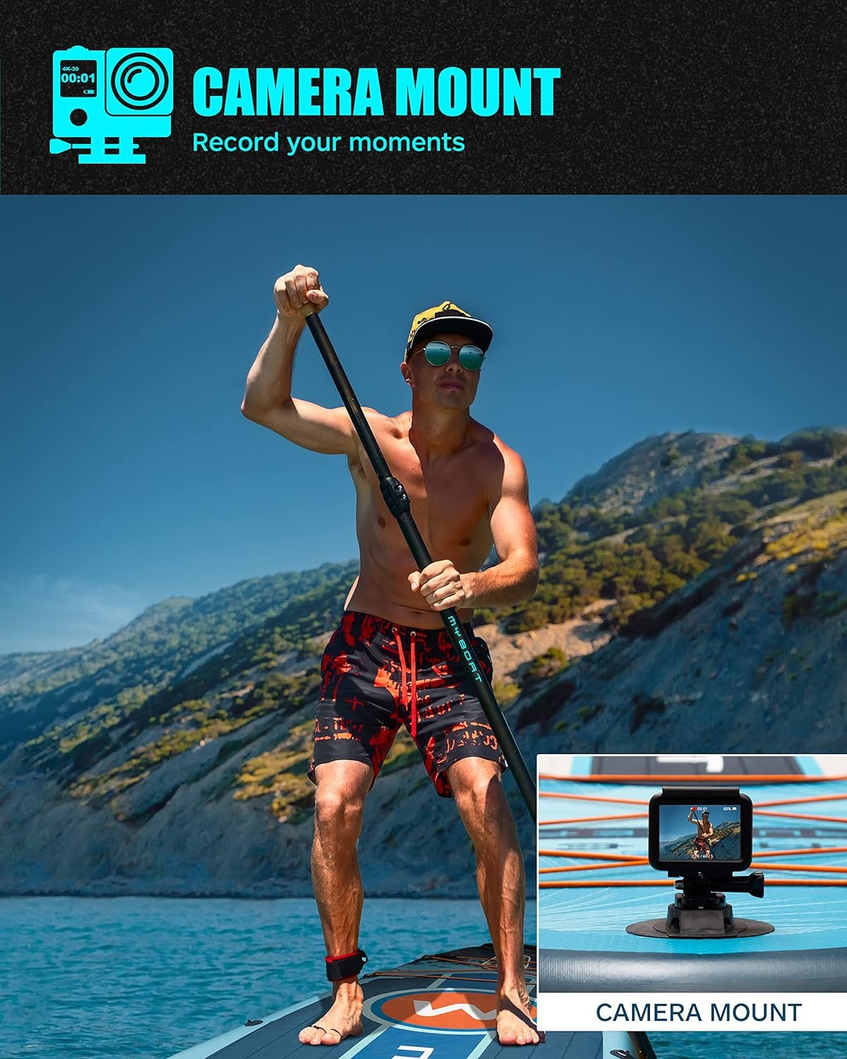 11'6"??34"??6" Extra Wide Inflatable Paddle Board - Image 5