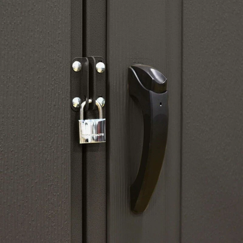 11' wide x 11' deep plastic storage shed - Image 8