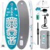 FunWater Inflatable Stand Up Paddle Board with Premium SUP Paddleboard Accessories, Wide Stable Anti-Slip EVA Deck, Paddle Boards for Adults & Youth of All Skill Levels